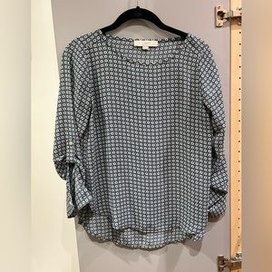 Ann taylor loft petite - patterned blouse